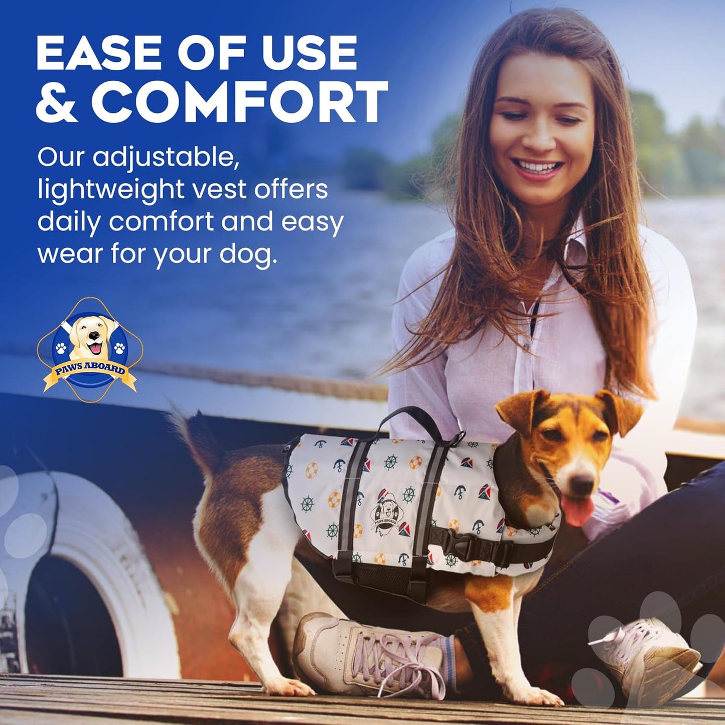Nautical Dog Life Jacket