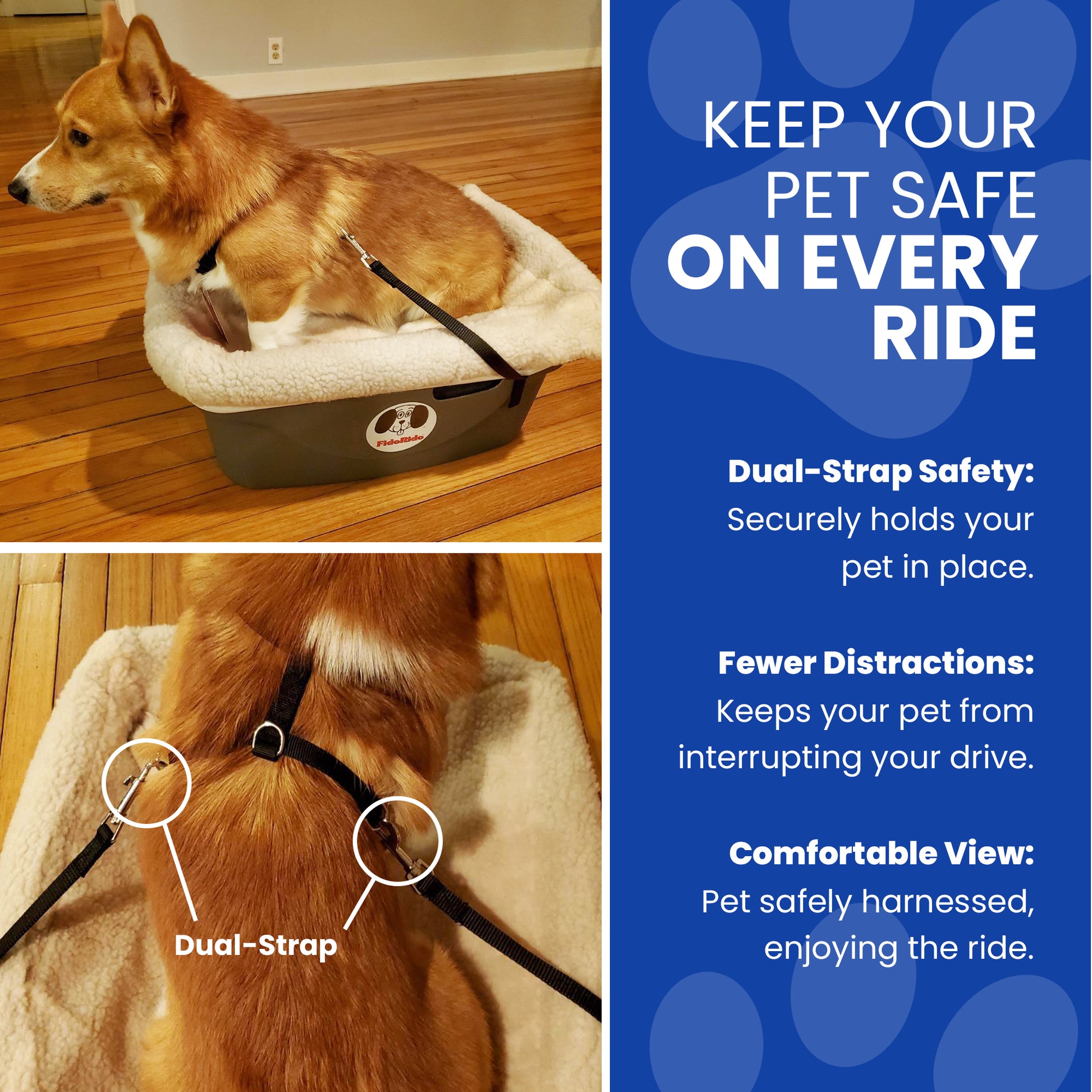 FidoRido Pet Car Seat –